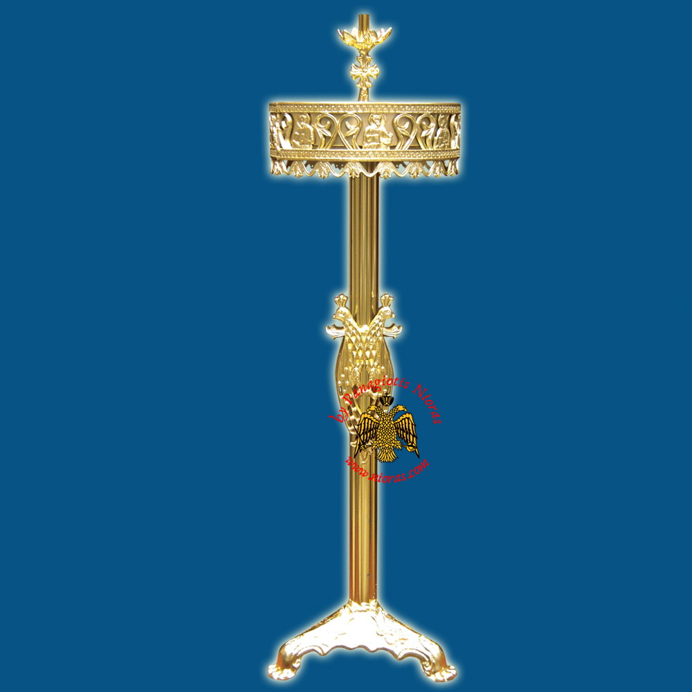 Orthodox Church Style Candelabrum Aluminum for Candles D:30x100cm